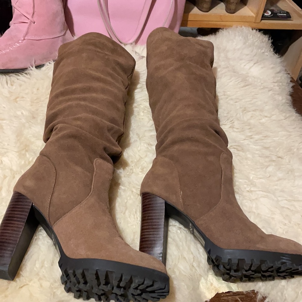 Aldo suede slouch boots